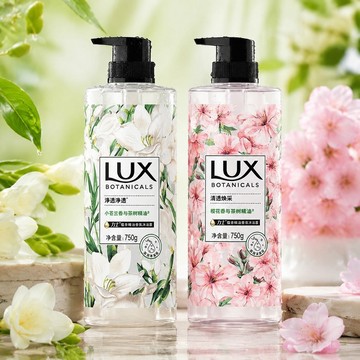 🎀臺灣發貨🎀 香氛沐浴露 力士 (LUX) 沐浴乳 植萃 精油 香氛 沐浴露 小蒼蘭 櫻花香 與茶樹 精油 大容量