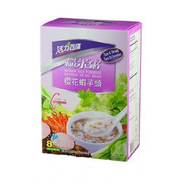 活力百匯   櫻花蝦芋頭糙米粥40公克×6包/盒
