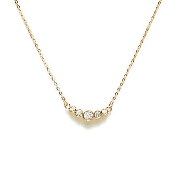 輕奢寶石項鍊 925銀厚鍍18K金 Joyeux Diamond Necklace