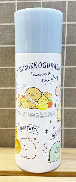 【震撼精品百貨】角落生物 Sumikko Gurashi SAN-X 角落生物不鏽鋼保溫瓶-藍*77920 震撼日式精品百貨