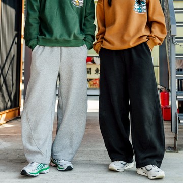 【YIJIAYI】立體剪裁寶寶絨厚磅彎刀棉褲 寬鬆棉褲 口袋棉褲 工裝棉褲 保暖棉褲 (SB8022)