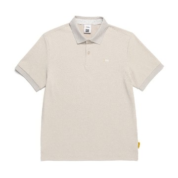 男女同款 CARIDI PIQUE 短袖POLO衫 - 米色
