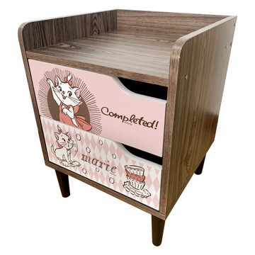 收納王妃 - 迪士尼 Disney 瑪麗貓 床邊櫃  收納櫃 雙層櫃   床頭櫃