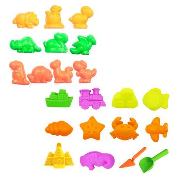 TUMBLINGSAND 翻滾動力沙 恐龍沙灘模具22件組