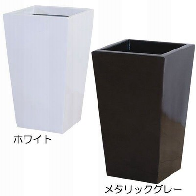 鉢カバー おしゃれ プランター 観葉植物 FRP製 スクエアー L25型 5号用