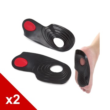 糊塗鞋匠 優質鞋材 E18 矽膠後跟足弓墊 2雙