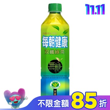 每朝健康雙纖無糖綠茶 650ML