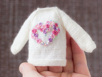 Blythe 毛衣 娃娃裝 Blythe 衣服 Pullip 衣服 Blythe 刺繡衣服