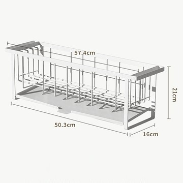 【YV61148】免安裝 日式檯面窄款廚房瀝水架 水槽邊碗碟架 餐具收納架 多功能置物架 筷子刀具收納架