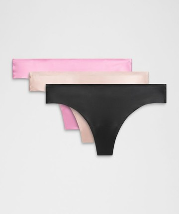 InvisiWear Mid-Rise Thong Underwear 3 Pack Size XS