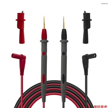 Winn 電子測試線測試探針帶鱷魚夾的萬用表引線鍍金超尖頭矽膠測試線 PT1008 20A 1000 V