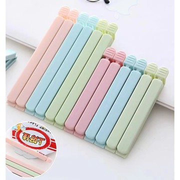 食品袋封口夾 馬卡龍色 食品封口夾 封口夾 密封夾 保鮮夾 零食夾 密封棒 防潮夾 夾子 零食封口夾