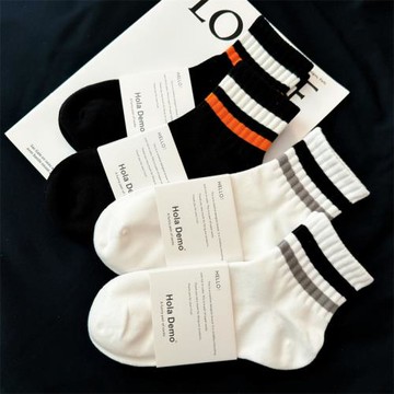 襪子男士中筒襪夏季薄款純棉運動襪男生白色短襪女襪防臭透氣船襪