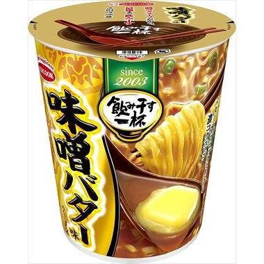 送料無料 エースコック 飲み干す一杯 味噌バター味ラーメン 67g×24個