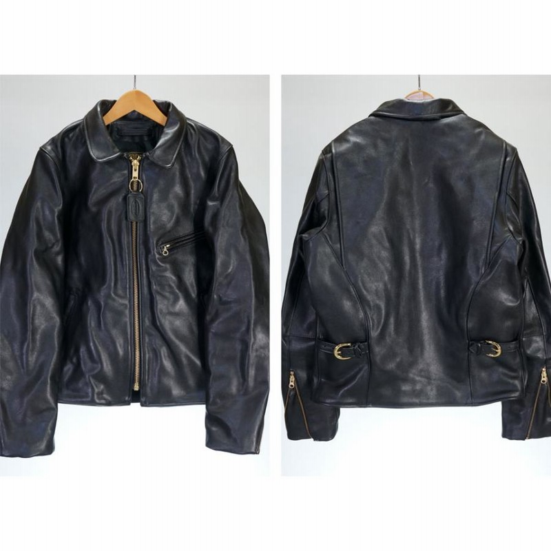 極美品！VANSON 襟付きシングルライダース ENF 楽天市場】バンソン VANSON エンフィールド 襟付きシングル
