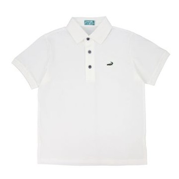 Crocodile Junior 小鱷魚童裝-鱷魚冰絲POLO衫-白色  ( 851101-08 小碼款)