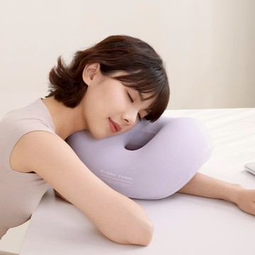 【春節好禮-好事花生紅包袋(贈完為止)】彎彎趴趴枕 靈活多變 穩固支撐 解鎖多種趴睡姿勢 灰色