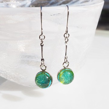 閃亮的玻璃 (Kirari [Wakaba])耳针/耳夾[金屬配件的選擇] [定制]