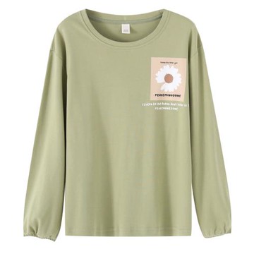 單件女睡衣上衣秋冬季加厚純棉長袖女家居服春秋天全棉女睡衣上衣