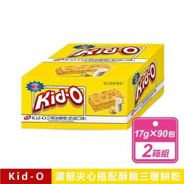 【NISSIN 日清】2盒組-Kid-O 奶油三明治家庭號 (1530公克/盒)
