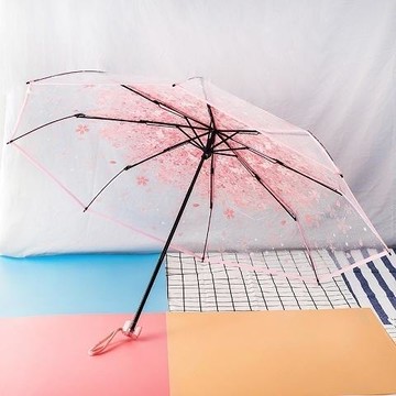 台灣出貨🌈自動傘 遮陽傘 晴雨傘 韓國透明雨傘 摺疊傘 三折傘 全自動雨傘 自開自收男女學生晴雨傘 小清新加厚 輕量雨