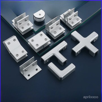 [24時熱賣]三閤一連接件 五金配件跨境工廠直銷180°鋁閤金連接件玻璃夾固定夾鋁夾鋁閤金夾子 OCX3