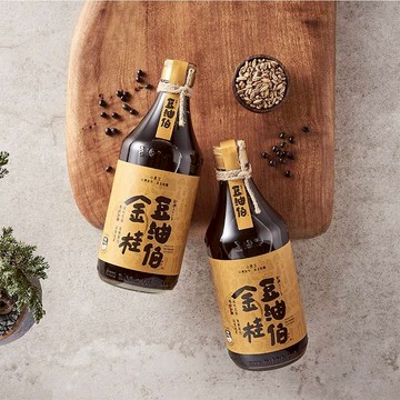 【豆油伯】金桂釀造醬油500ml(無添加糖黑豆醬油)