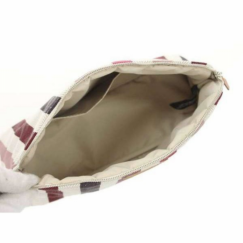 エルメス ボリードポーチMM ストライプ マルチカラー エブリンモチーフ  