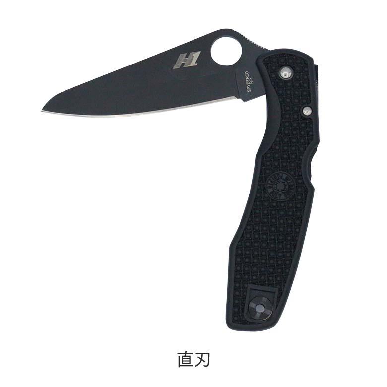 ジーサカイ スパイダルコ Spyderco C91BBK パシフィックソルト オールブラック フォールディングナイフ 折りたたみナイフ