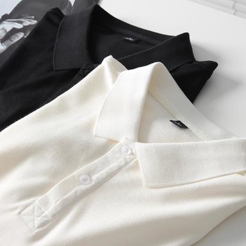 少量！價人手一個!夏季男士純色商務通勤外貿休閑短袖POLO衫T恤潮