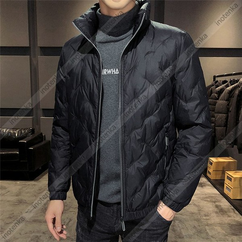 ダウンコート メンズ コート ダウンジャケット ハーフ丈 フードなし 白ダウン ジャケット 防寒 撥水 防風 カジュアル 秋 冬 厚手 軽量 無地 アウトドア 通販 Lineポイント最大get Lineショッピング