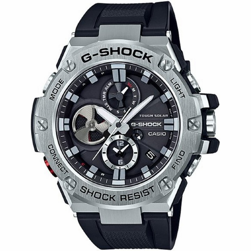 2年保証 Casio G Shock G Steel Gst B100 1a カシオ ｇショック ｇスティール Bluetooth スマホリンク シルバー ビジネス プレゼント Gスチール 通販 Lineポイント最大get Lineショッピング