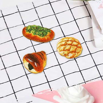 刺繡貼 | 肚子永遠留個位子之台式麵包 | 文藝輕黏