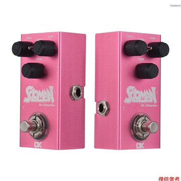 Winn DK Soloman 失真踏板電吉他效果器踏板真正的旁路金屬外殼 DC 9V 6.35mm 輸入/輸出接口迷你