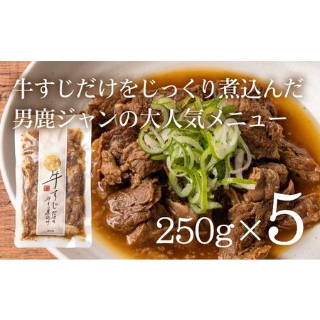 ふるさと納税 牛すじだけの牛すじ煮込み 250g×5袋 箱入 秋田県男鹿市