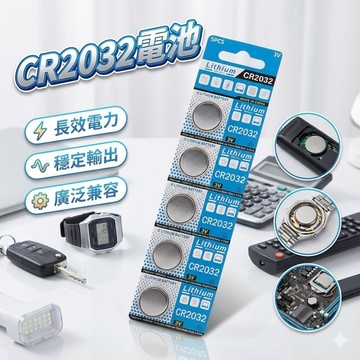 【台灣出貨】CR2032電池｜鈕扣鋰電池｜3V電子電池｜多用途備用電池