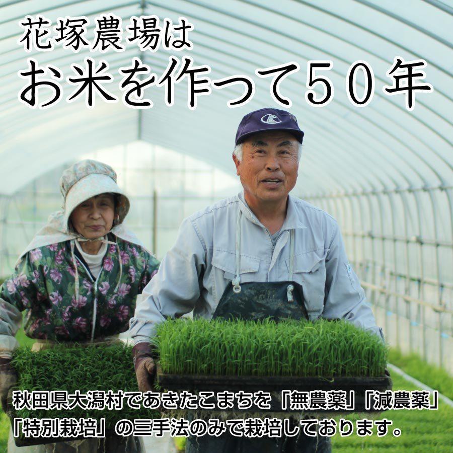 白米 令和5年産新米 秋田県産 あきたこまち 特別栽培米 5kg 農薬８割減 化学肥料９割減 慣行栽培比 農家直送