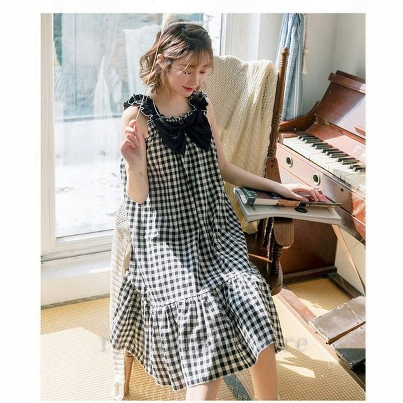 レディース 春 ネグリジェ 夏 New ワンピース ロング ネグリジェ チェック柄 パジャマ 可愛い ルームウェア 寝巻き 部屋着 ネグリジェ 大きいサイズ 通販 Lineポイント最大0 5 Get Lineショッピング