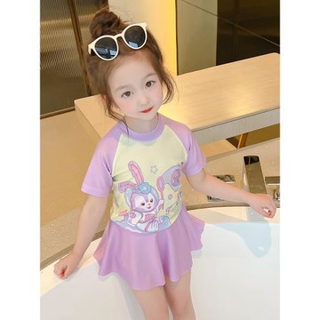 女童泳衣分體3星黛露4歲兒童公主裙式女寶寶泳裝小女孩夏季游泳服