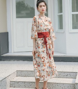 春夏最新作 着物風 着痩せ 花柄 ロン丈 大人気 カジュアル お洒落 ヴィンテージ エキゾチック 爽やか 代 30代 40代 通販 Lineポイント最大1 0 Get Lineショッピング