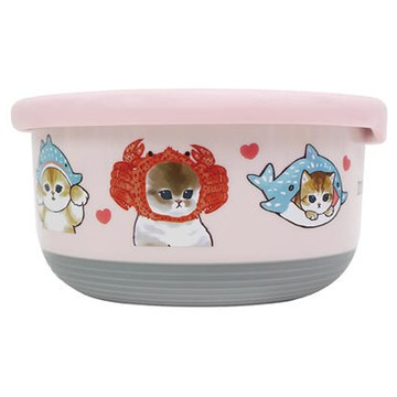 貓福珊迪 不銹鋼圓形保鮮餐碗  海洋生物  1個