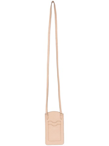 Aspinal Of London - pebbled-texture leather phone case - men - Calf Leather - One Size - Neutrals