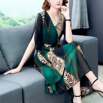 ワンピース レディース 代 夏 半袖 きれいめ 上品 マキシワンピース ロング丈 Vネック パーティードレス 着痩せ 通勤 通販 Lineポイント最大get Lineショッピング