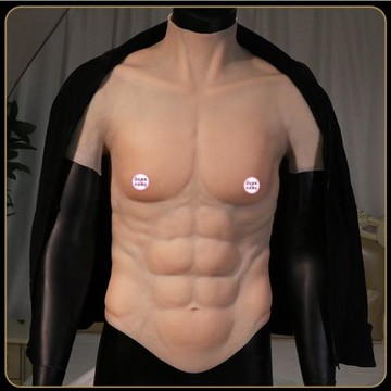 藝容猛男用硅膠胸肌服男士秒變腹肌cosplay假腹肌抖音爆款肌肉衣