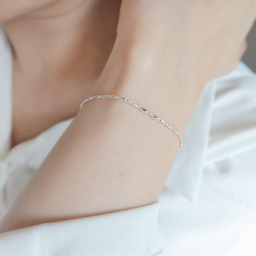 925純銀 銀河 波光粼粼 客製化 手鍊 免費送禮包裝