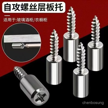 ⚡次日達⚡分層儲物架一體層闆釘承重自攻螺絲衣櫃置物架創意架隔闆固定託 LEJB