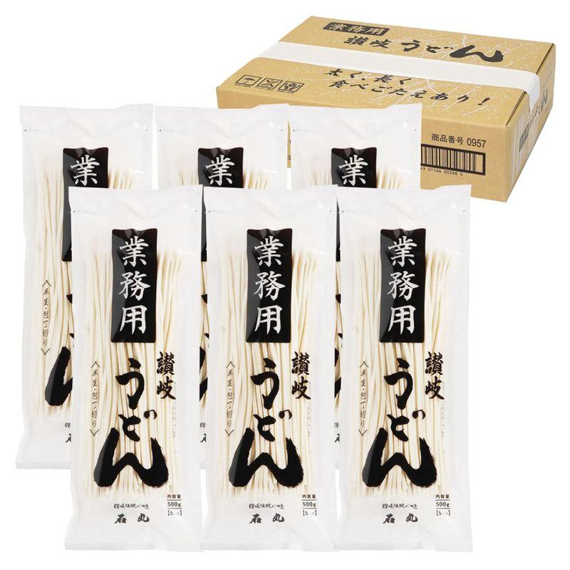 石丸製麺 業務用半生讃岐うどん包丁切り 500g×6袋