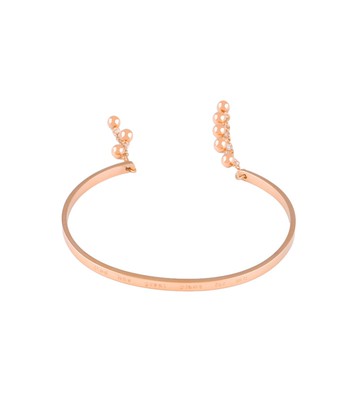 【JM】三色開口手镯 | 3+5不對稱串珠 | 彈性簡約日常疊戴飾品