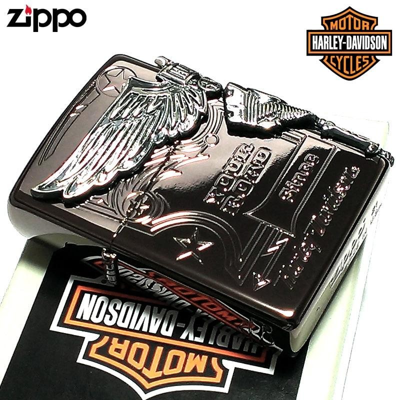 ZIPPO ライター ハーレーダビッドソン ジッポ チョコブラウン チタン 