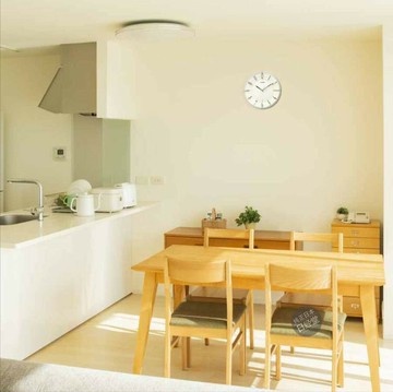 日本直發西鐵城CITIZEN時鐘2019年款電波掛鐘表連續靜音晚安秒針